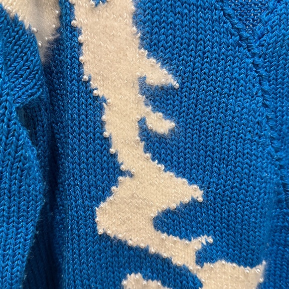 Vintage Christine Abstract Angora Pearl Sweater - Picture 3 of 7